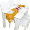 thumbnail image 1 of SKYSONIC Rectangle Cute Snowmen Snowflakes Printed Table Runner 13x90in for Wedding Birthday Holiday, 1 of 5