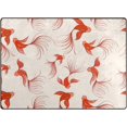 thumbnail image 1 of SKYSONIC Red Koi Pattern Lightweight Carpet Mats Area Soft Rugs Floor Mat Rug Home Decoration for Kids Room Living Room 63 x 48 inches, 1 of 6