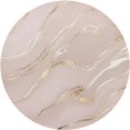 SKYSONIC Rose Gold Marble Ripple Placemats Round Table Mats NonSlip