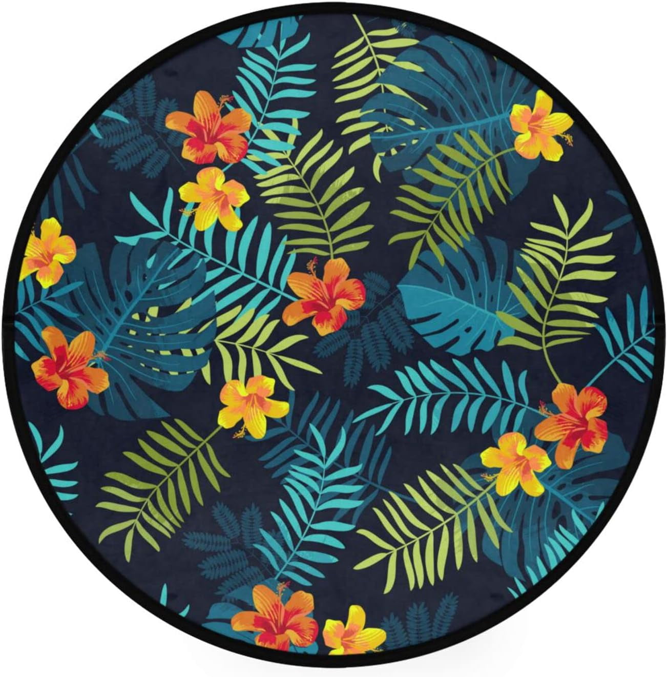 SKYSONIC Round Area Rug Chair Couch Cover Area Rug for Bedroom Floor ...