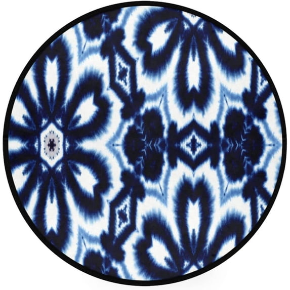SKYSONIC Round Area Rug Chair Couch Cover Area Rug for Bedroom Floor Sofa Living Room Non-Slip Home Decor 3 x 3 Feet