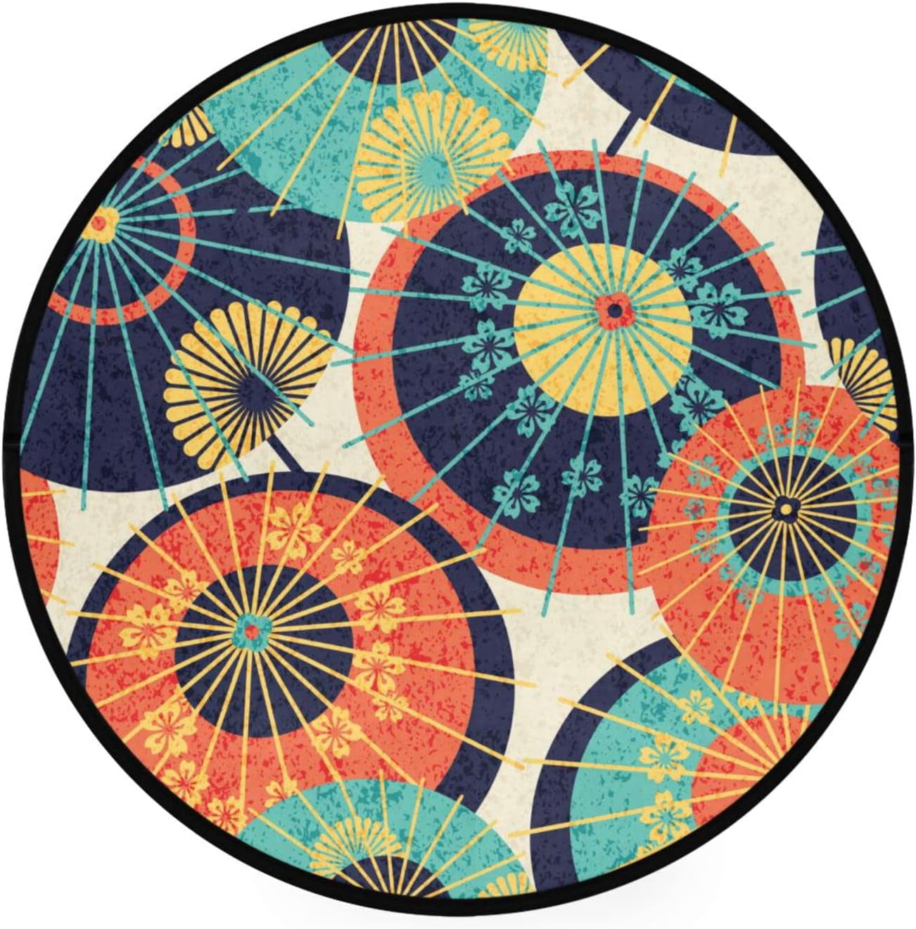 SKYSONIC Round Area Rug Chair Couch Cover Area Rug for Bedroom Floor ...