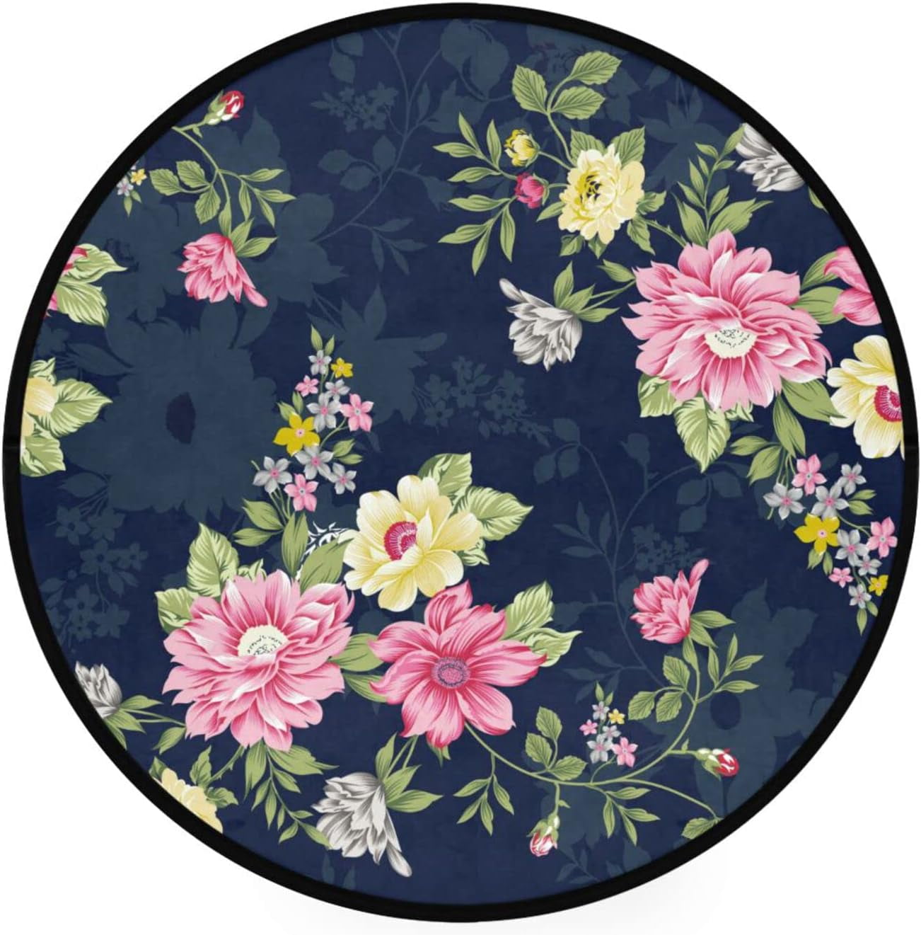 SKYSONIC Round Area Rug Chair Couch Cover Area Rug for Bedroom Floor ...