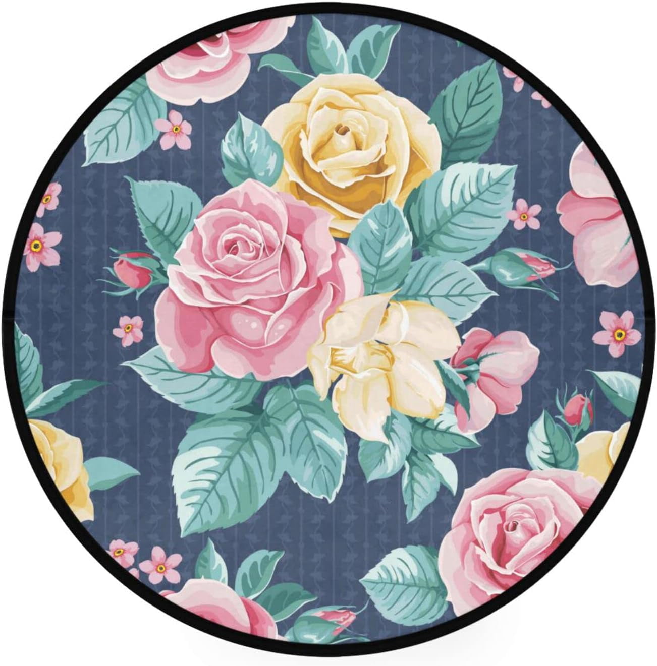 SKYSONIC Round Area Rug Chair Couch Cover Area Rug for Bedroom Floor ...