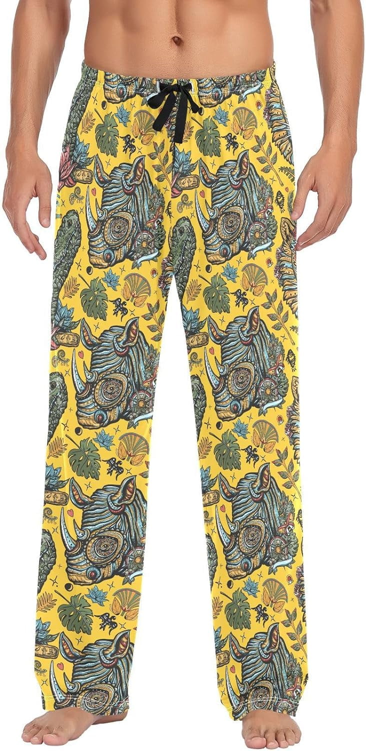 SKYSONIC Safari in Africa Men's Soft Pajama Lounge Sleep Pant in Home ...