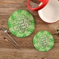 thumbnail image 1 of SKYSONIC Saint Patrick's Day Pot Holders Trivets, 2 Pcs Heat Resistant Trivets,Shamrock Typographic Cotton Thread Weave Mats for Hot Pads Pans Pot Bowl Teapot for Kitchen Decor, 1 of 7