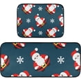 thumbnail image 1 of SKYSONIC Santa Claus 2 Pieces Kitchen Rug Cushioned Anti-Fatigue Kitchen Rugs Set for Home Office Laundry,19.7" x 27.6"+19.7" x 47.2", 1 of 7