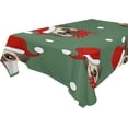 thumbnail image 1 of SKYSONIC Santa Claus Tablecloth Waterproof Washable Polyester Square Table Cover Durable Tablecloth for Kitchen Dining Table Party Decor (54 X 54 Inch), 1 of 7