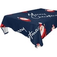 thumbnail image 1 of SKYSONIC Santa Claus Tablecloth Waterproof Washable Polyester Square Table Cover Durable Tablecloth for Kitchen Dining Table Party Decor (54 X 54 Inch), 1 of 7