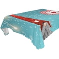 thumbnail image 1 of SKYSONIC Santa Claus Tablecloth Waterproof Washable Polyester Square Table Cover Durable Tablecloth for Kitchen Dining Table Party Decor (60 X 60 Inch), 1 of 7