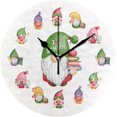thumbnail image 1 of SKYSONIC School Gnomes Wall Clock 10 Inch Silent Non Ticking Round Clock Oil Painting Clock Easy to Read Clock for Living Room Bedroom Bathroom Home Decor, 1 of 7