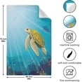 thumbnail image 1 of SKYSONIC Sea Turtle Kitchen Dish Towels Set of 1,Dishcloths,Absorbent Soft Towels Hand Towels, Tea Towels,18" x 28", 1 of 7