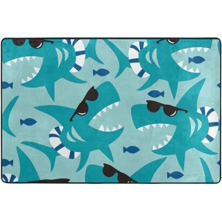 Shark Kids' Bath Rug - Pillowfort™  Shark bathroom decor, Bath rug, Shark  room