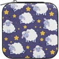 thumbnail image 1 of SKYSONIC Sheep Leather Jewelry Box,Portable Mini Jewelry Case Traveling Jewelry Organizer for Rings Necklaces Bracelets Earrings, 1 of 7