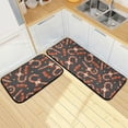 thumbnail image 1 of SKYSONIC Skull Candy Cane Kitchen Rugs 2 Pieces, Trick Or Treat Floor Mat Room Area Rug Washable Carpet Perfect for Living Room Bedroom Entryway, 1 of 7
