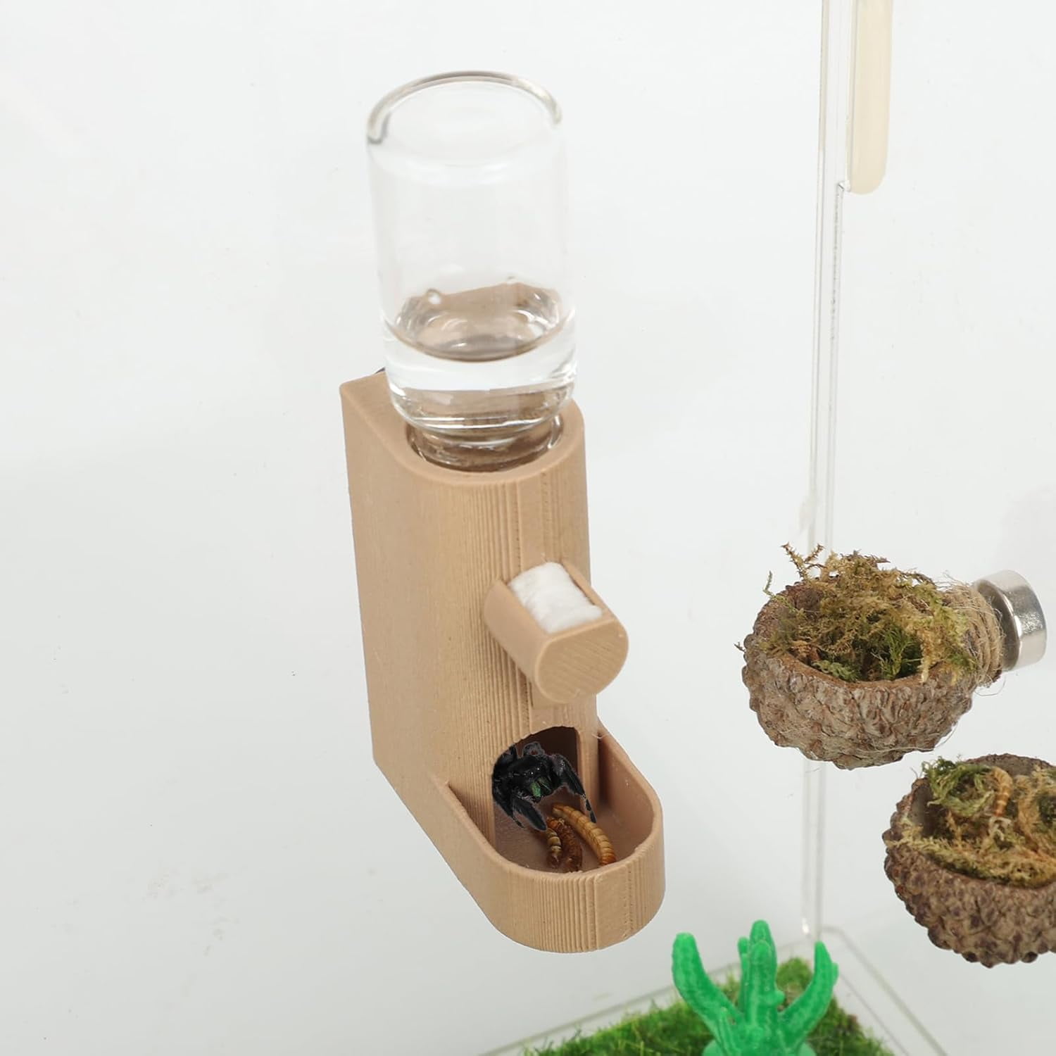 Image showcasing SKYSONIC Small Animal Water Feeder, Magnetic Hanging Feeder & Hidden ...