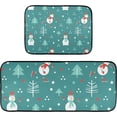 thumbnail image 1 of SKYSONIC Snowman 2 Pieces Kitchen Rug Cushioned Anti-Fatigue Kitchen Rugs Set for Home Office Laundry,19.7" x 27.6"+19.7" x 47.2", 1 of 7