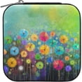 thumbnail image 1 of SKYSONIC Spring Flower Leather Jewelry Box,Portable Mini Jewelry Case Traveling Jewelry Organizer for Rings Necklaces Bracelets Earrings, 1 of 7