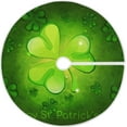 thumbnail image 1 of SKYSONIC St. Patrick's Day Clover Christmas Tree Skirt Tree Skirt for Holiday Party Home Christmas Day Ornaments 36", 1 of 6
