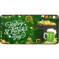 thumbnail image 1 of SKYSONIC St Patrick's Day Clover Kitchen Rug Non-Slip Bath Rug Doormats Anti Fatigue Runner Comfort Floor Mat 39 x 20 Inch, 1 of 7