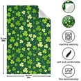 thumbnail image 1 of SKYSONIC St Patrick's Day Clover Kitchen Towel 18"x28" Set of 6,Super Soft Absorbent Hand Towel Tea Towel Tableware Cleaning Rag for Kitchen, Hotel, Beach, 1 of 7