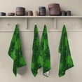 thumbnail image 1 of SKYSONIC St Patrick's Day Clover Kitchen Towel Set of 1,Super Soft Absorbent Hand Towel Tea Towel Tableware Cleaning Rag for Kitchen, Home, Hotel, Beach, Bathroom, Gym, 1 of 7