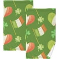 thumbnail image 1 of SKYSONIC St. Patrick's Day Cotton Hand Towels Set of 2 Absorbent Bath Towel Decorative Fingertip Towels for Bathroom Gym Spa Hotel Beach,16" x 28", 1 of 7