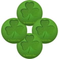thumbnail image 1 of SKYSONIC St. Patrick's Day Lucky Clovers Round Placemats for Dining Table Non-Slip Heat-Resistant Polyester Table Mats 4 pack Washable Table Mats for Kitchen Dining Table Decoration, 1 of 5