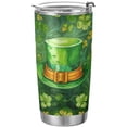 thumbnail image 1 of SKYSONIC St. Patrick's Day Tumbler Stainless Steel Double Wall Vacuum Reusable Insulated Mug with Straw and Built-in Coaste for Cold and Hot Beverages, 12oz, 1 of 7