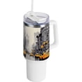 thumbnail image 1 of SKYSONIC Stainless Steel Tumbler Car Handle Water Cup 40 oz Vacuum Insulated Tumbler with Straw for Car Travel Sport - Street Scene, 1 of 7