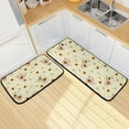 thumbnail image 1 of SKYSONIC Sunflowers Beehive Kitchen Rugs Set of 2, Daisy Bee Floor Runner Area Rug Washable Carpet Mat Perfect for Living Room Bedroom Entryway, 1 of 7