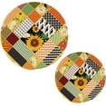 thumbnail image 1 of SKYSONIC Sunflowers Retro Pot Holders Trivets, 2 Pcs Heat Resistant Trivets,Chamomile Geometric Cotton Thread Weave Mats for Hot Pads Pans Pot Bowl Teapot for Kitchen Decor, 1 of 7