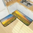 thumbnail image 1 of SKYSONIC Sunflowers Sea Kitchen Mats and Rugs Sunset Floral Field Floor Runner Area Rug Washable Carpet Perfect for Living Room Bedroom Entryway,19.7"x27.6"+19.7"x47.2", 1 of 7