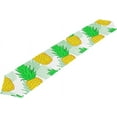 thumbnail image 1 of SKYSONIC Table Runner Colorful Pineapple On White Washable Table Cloth Runner for Holiday Home Wedding Table Top Decoration 13x90 Inches, 1 of 7