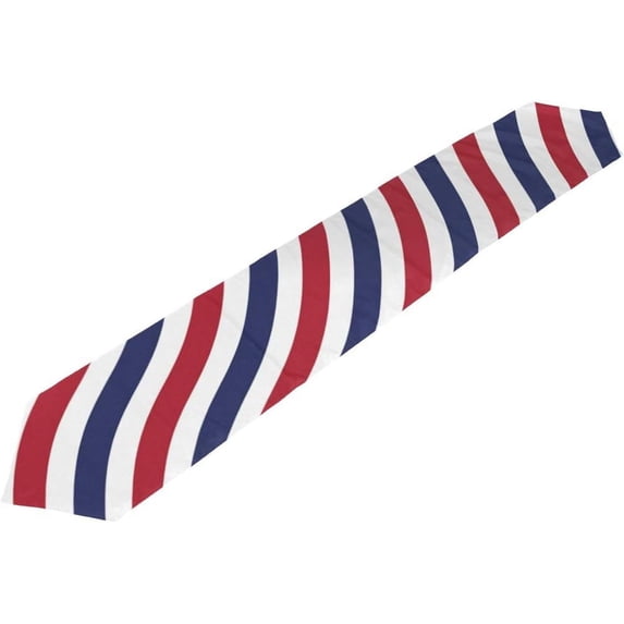 SKYSONIC Table Runner Red Blue Waves Washable Table Cloth Runner for Holiday Home Wedding Table Top Decoration 13x90 Inches