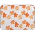 thumbnail image 1 of SKYSONIC Thanksgiving Dish Drying Mat for Kitchen Counter, Autumn Pumpkin Maple Leaves Ultra Absorbent Reversible Microfiber Dishes Drying Rack Pad Heat-resistant Mats 16x18in, 1 of 7