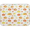 thumbnail image 1 of SKYSONIC Thanksgiving Dish Drying Mat for Kitchen Counter, Autumn Pumpkin Maple Leaves Ultra Absorbent Reversible Microfiber Dishes Drying Rack Pad Heat-resistant Mats 16x18in, 1 of 7