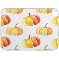 thumbnail image 1 of SKYSONIC Thanksgiving Dish Drying Mat for Kitchen Counter, Autumn Pumpkin Maple Leaves Ultra Absorbent Reversible Microfiber Dishes Drying Rack Pad Heat-resistant Mats 16x18in, 1 of 7