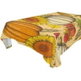 thumbnail image 1 of SKYSONIC Thanksgiving Pumpkin Tablecloth Waterproof Washable Polyester Square Table Cover Durable Tablecloth for Kitchen Dining Table Party Decor (54 X 54 Inch), 1 of 7