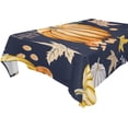 thumbnail image 1 of SKYSONIC Thanksgiving Pumpkin Tablecloth Waterproof Washable Polyester Square Table Cover Durable Tablecloth for Kitchen Dining Table Party Decor (60 X 60 Inch), 1 of 7
