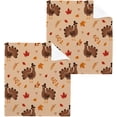 thumbnail image 1 of SKYSONIC Thanksgiving Turkey Cotton Washcloths Set of 4, Highly Absorbent Soft Fingertip Towel for Bathroom, Gym, Hotel and Spa, 12 x 12 Inch, 1 of 7