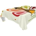 thumbnail image 1 of SKYSONIC Thanksgiving Turkey Tablecloth Waterproof Washable Polyester Square Table Cover Durable Tablecloth for Kitchen Dining Table Party Decor (60 X 90 Inch), 1 of 7