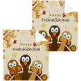 thumbnail image 1 of SKYSONIC Thanksgiving Turkey Washcloths Set of 6, Highly Absorbent Soft Cotton Fingertip Towels for Bathroom, Kitchen, Gym, Spa, Home Decor, 12 x 12 Inch, 1 of 7
