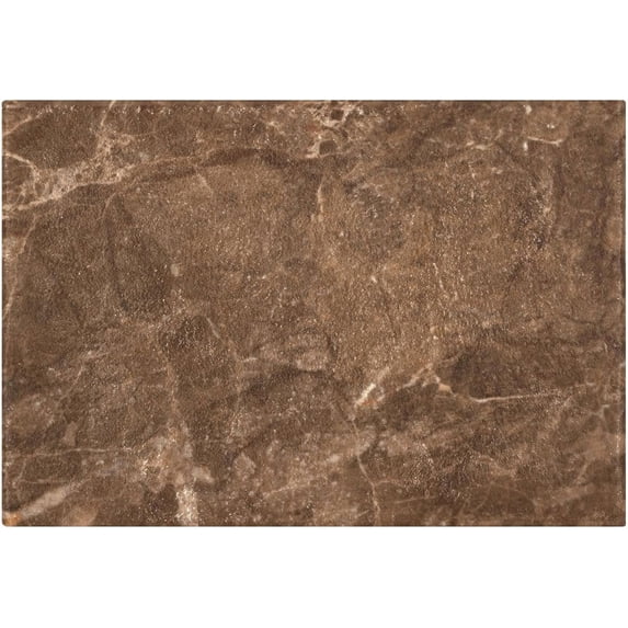 SKYSONIC Toilet Bathroom Rugs Sets 2 Piece, Brown Marble Texture Soft Absorbent Fluffy Toilet Mat Set Non-Slip Rubber Backing Bath Mats for Bathroom,16"x24"+20"x24"