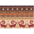 thumbnail image 1 of SKYSONIC Toilet Bathroom Rugs Sets 2 Piece, Persian Tribal Texture Soft Absorbent Fluffy Toilet Mat Set Non-Slip Rubber Backing Bath Mats for Bathroom,23.6"x15.7"+17.3"x13.4", 1 of 7