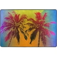 thumbnail image 1 of SKYSONIC Tropical Sunset Sunrise Area Rug Pad 24x36 Inch 100% Light Weight Polyester Fabric for Living Bedroom, 1 of 6