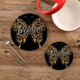 thumbnail image 1 of SKYSONIC Unique Butterfly Pot Holders Trivets, 2 Pcs Heat Resistant Trivets,Leopard Cotton Thread Weave Mats for Hot Pads Pans Pot Bowl Teapot for Kitchen Decor, 1 of 7