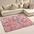 thumbnail image 1 of SKYSONIC Unique Heart Quote Non-Slip Area Rug, Valentine's Day Floor Carpet Comfort Floor Mats Decor for Indoor Front Porch Living Room Bedroom Kitchen, 36"x24", 1 of 5