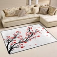 thumbnail image 1 of SKYSONIC Unique Red Hearts Leaves Non-Slip Area Rug, Valentine Tree Floor Carpet Comfort Floor Mats Decor for Indoor Front Porch,Living Room, Bedroom,Kitchen,72"x48", 1 of 5