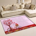 thumbnail image 1 of SKYSONIC Valentine Heart Bike Non-Slip Area Rug, Love of Tree Flower Floor Carpet Comfort Floor Mats Decor for Indoor Front Porch Living Room Bedroom Kitchen, 36"x24", 1 of 5